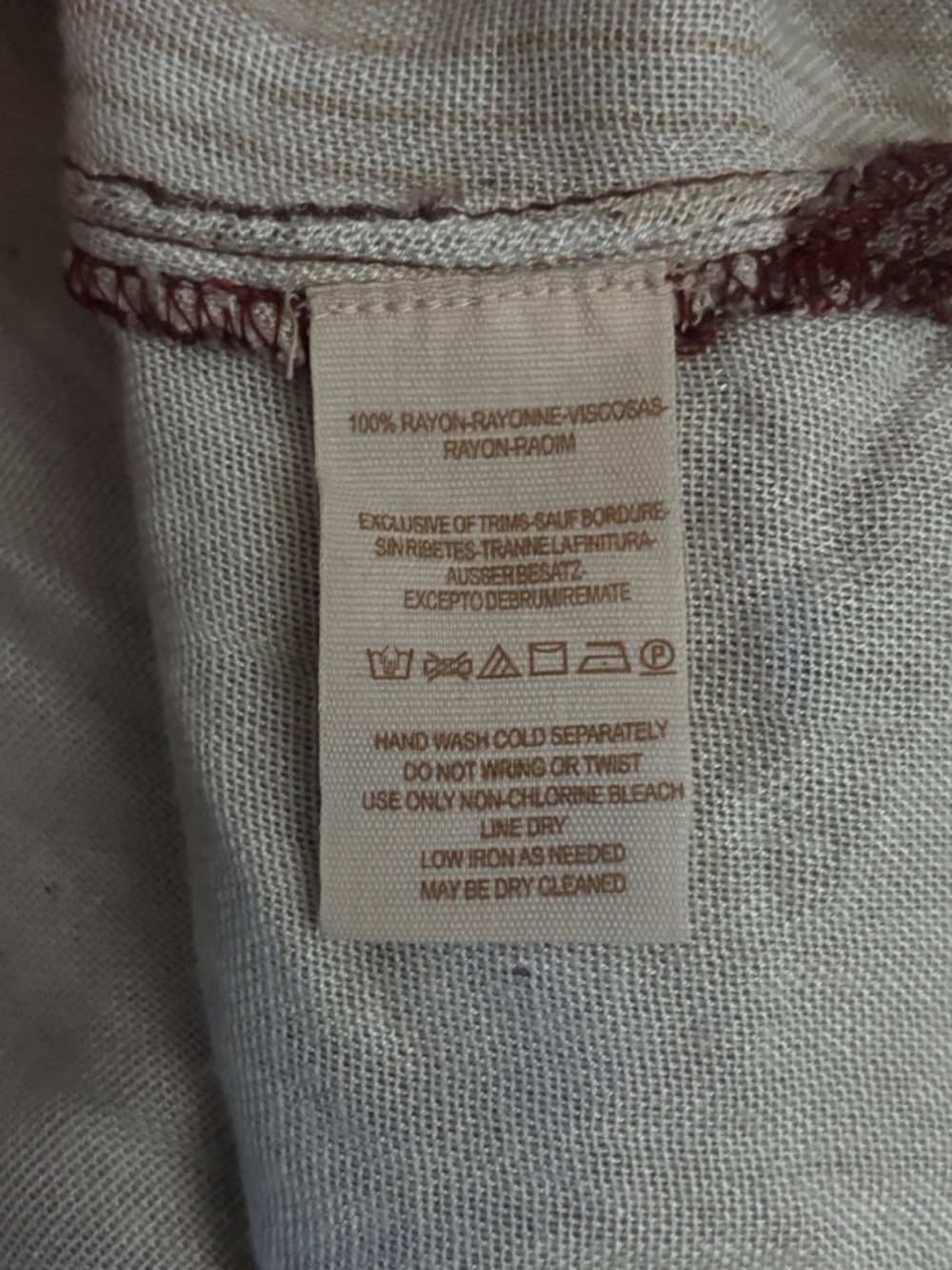 Free People On The Road Striped Tunic in Cranberry Size Small NWT - Picture 12 of 12